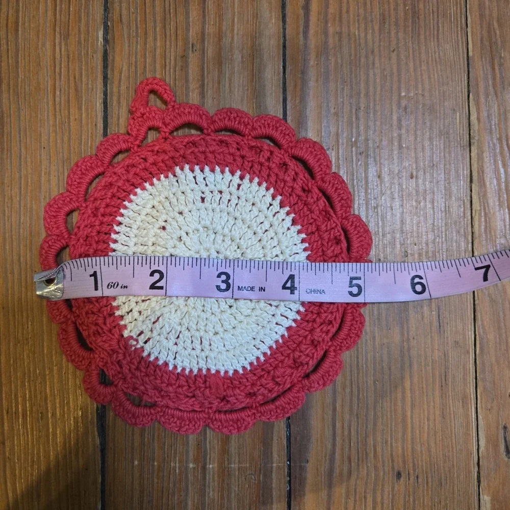 Handmade vintage crocheted